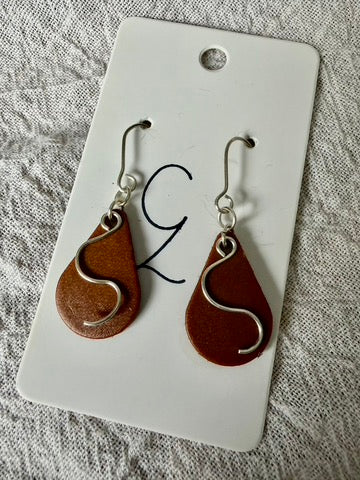 Drop Embellished S Dangle Earrings