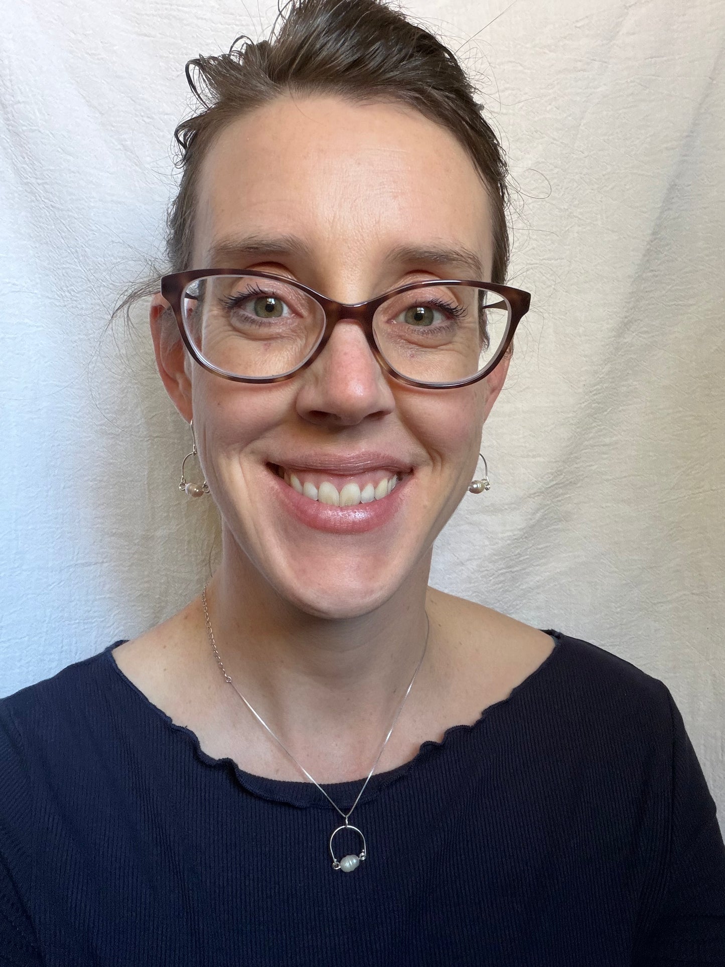 Mauve Me Arc Pendent