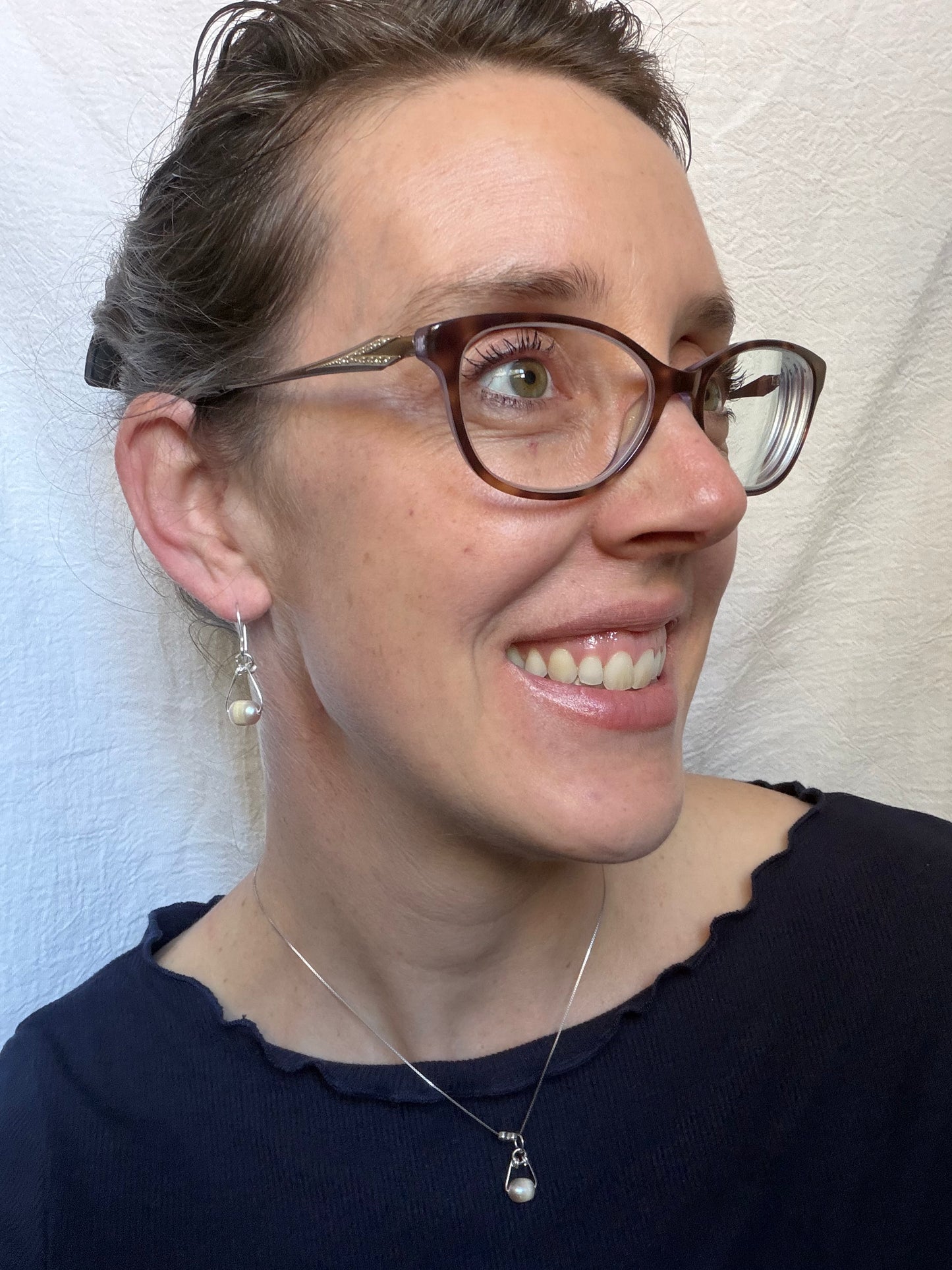 Mauve Me Triangle Earrings