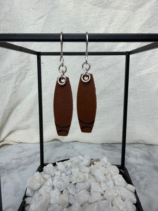 Brown Narrowed bar With burned double arch