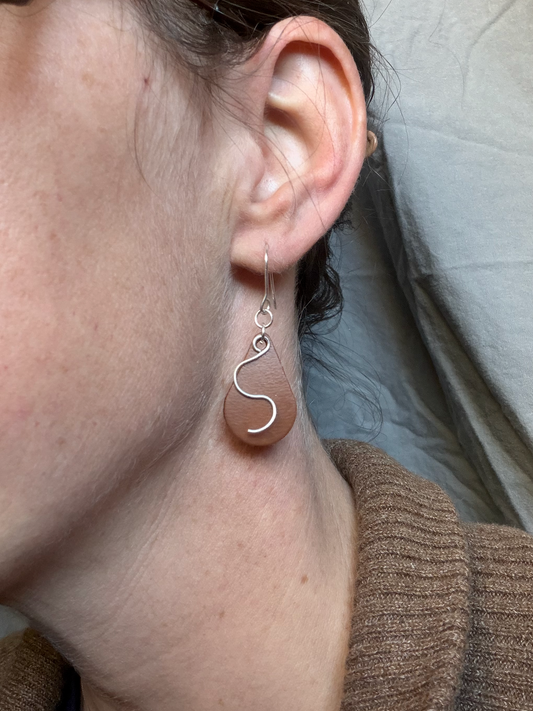 Drop Embellished S Dangle Earrings